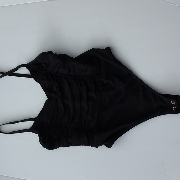 F21 Mesh Ruched Bodysuit - Picture 5 of 12